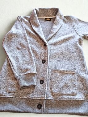 Renegade Club Knit Jacket in Light Gray